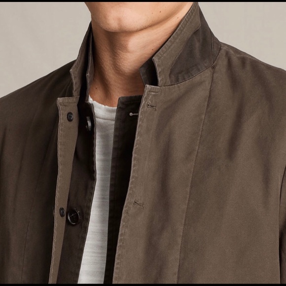 AllSaints Remley Blazer in Bitter Brown - Picture 6 of 7